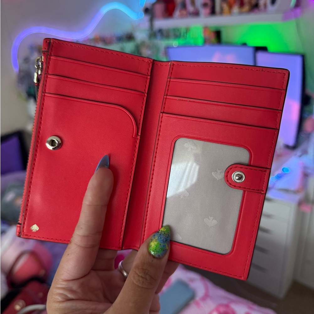 Kate Spade coral Leather Wallet - Picture 3 of 4